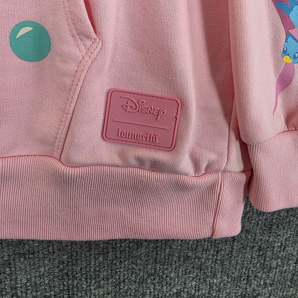 Disney Loungefly Cinderella Sweatshirt pink XL Gus RARE Pullover Hoodie park - Picture 3 of 12